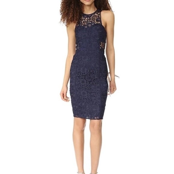 Likely Dresses & Skirts - Likely Guipure Navy Lace Dress size 6